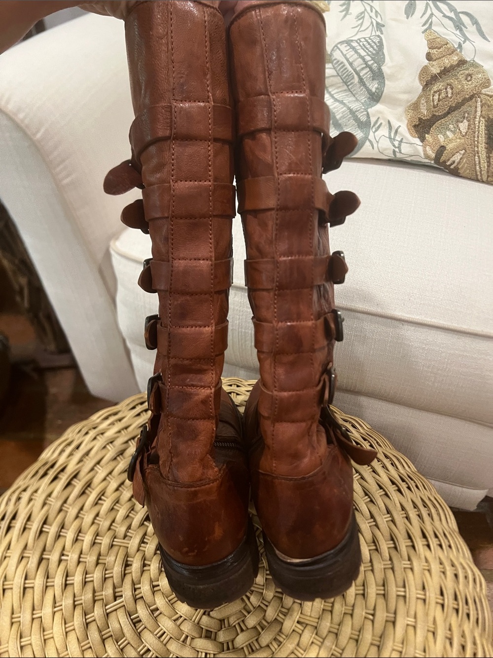 Frye Women's Valerie Shearling Sherpa Harness Boots - Picture 10 of 16